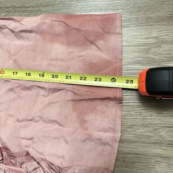 Me Jennie Garth Ruffle Neckline-Shell Pink Long sleeve Sz Medium peasant blouse - Picture 8 of 11